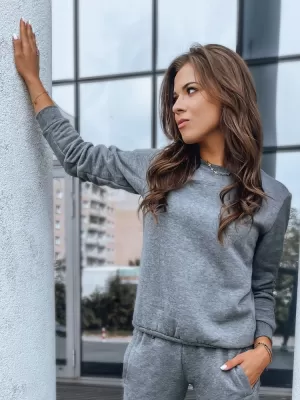 Dámská mikina DSTREET FASHION II BY0151 TMAVĚ ŠEDÁ