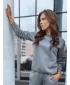 Dámská mikina DSTREET FASHION II BY0151 TMAVĚ ŠEDÁ