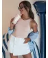 Dámské šortky DSTREET SUMERLUXE SY0338 BÍLÁ