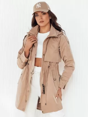 Dámská parka DSTREET BRENS TY4232 BÉŽOVÁ