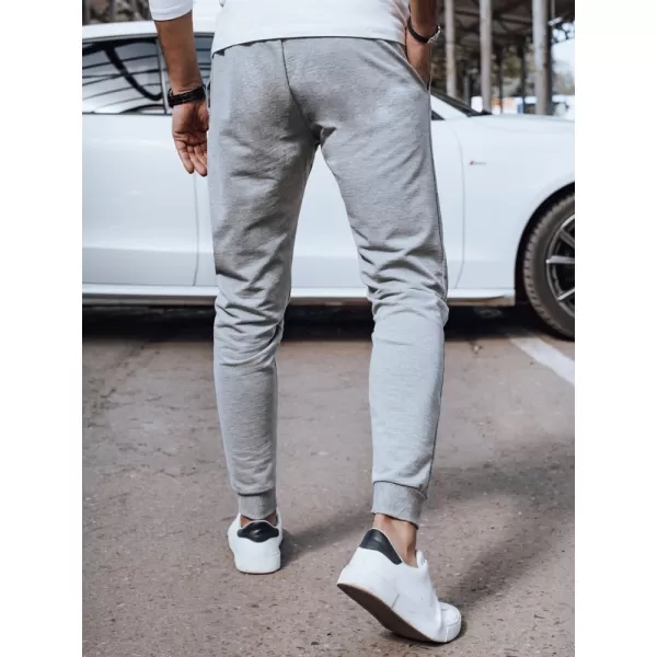  Pánské tepláky DSTREET UX4375 SVĚTLE ŠEDÁ 
