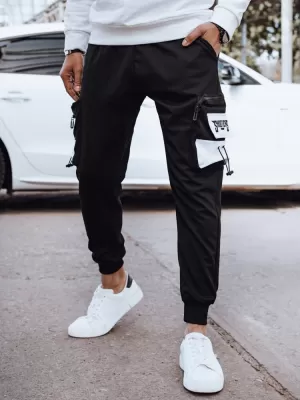 Pánské tepláky DSTREET UX4371 ČERNÁ