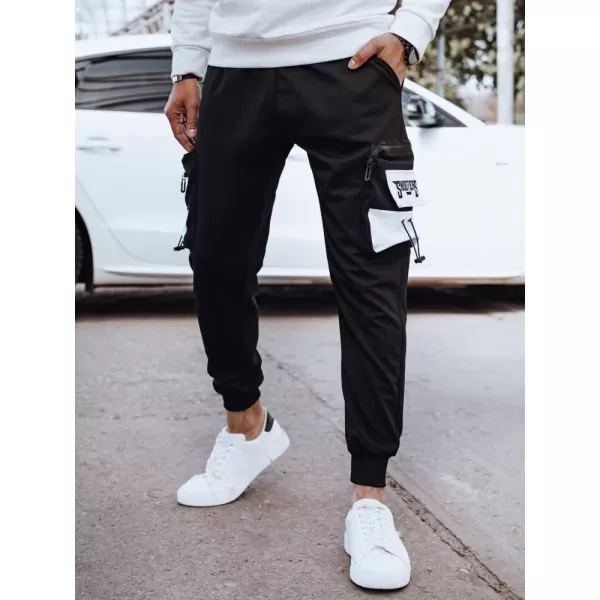  Pánské tepláky DSTREET UX4371 ČERNÁ 