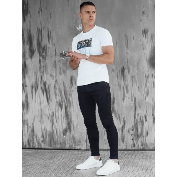  Pánské triko DSTREET RX5544 BÍLÁ 
