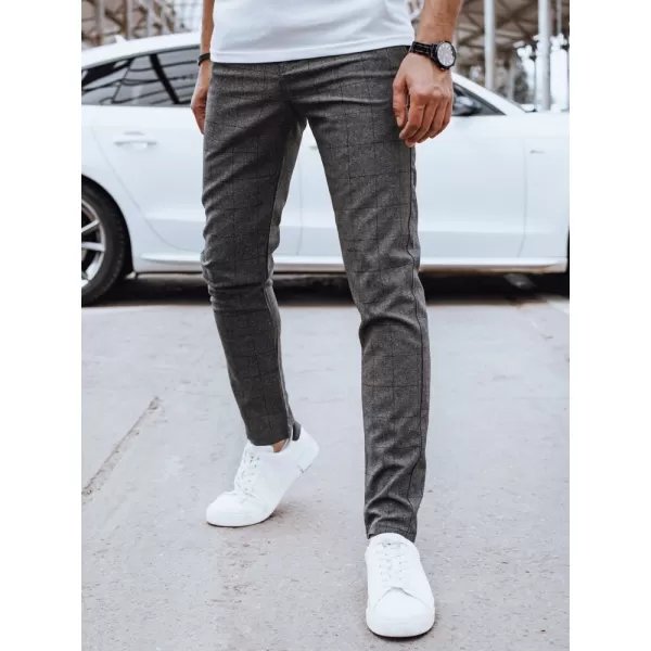  Pánské kalhoty DSTREET UX4406 TMAVĚ ŠEDÁ 