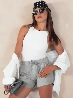 Dámské šortky DSTREET CITYCHIC SY0349 SVĚTLE ŠEDÁ