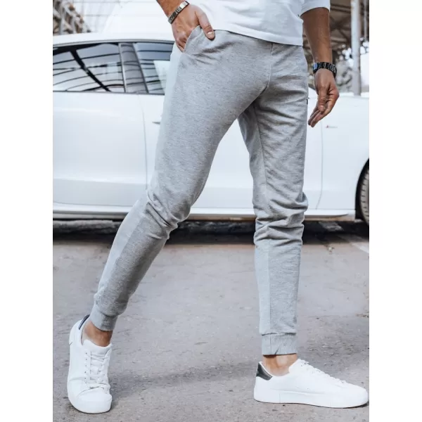  Pánské tepláky DSTREET UX4375 SVĚTLE ŠEDÁ 
