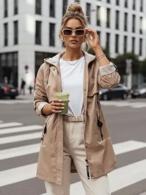 Dámská parka DSTREET MEROY TY4288 BÉŽOVÁ