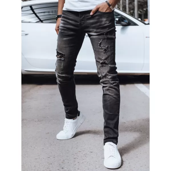  Pánské džíny DSTREET UX4247 ČERNÁ 
