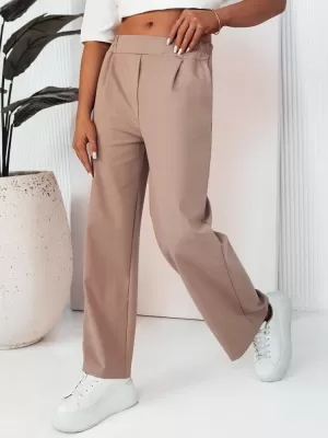 Dámské kalhoty casual DSTREET RITES UY2007 BÉŽOVÁ