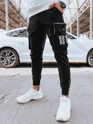 Pánské tepláky DSTREET UX4309 ČERNÁ