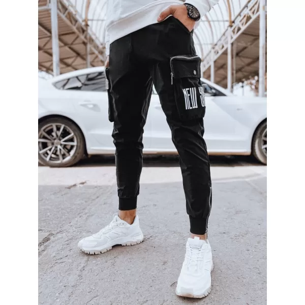  Pánské tepláky DSTREET UX4309 ČERNÁ 