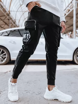 Pánské tepláky DSTREET UX4309 ČERNÁ