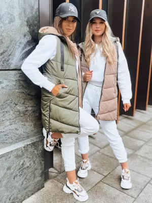 Dámská vesta DSTREET ONADE TY3724 ZELENÁ