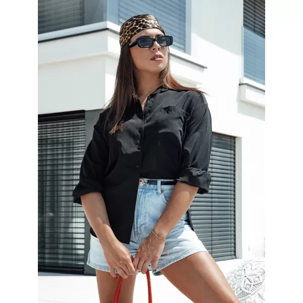 Dámská košile DSTREET ELEGANZZA DY0437 ČERNÁ 