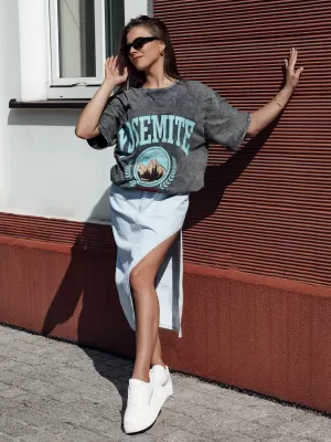 Dámská sukně DSTREET PROMA CY0466 MODRÁ