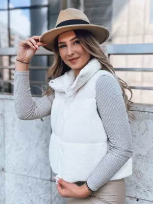 Dámská vesta DSTREET BEEWARM TY3801 BÍLÁ