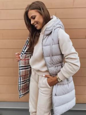 Dámská vesta DSTREET KERIS TY2909 BÉŽOVÁ