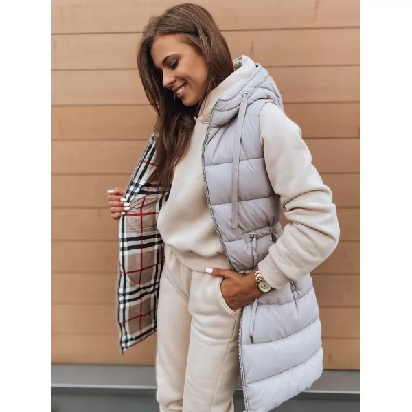  Dámská vesta DSTREET KERIS TY2909 BÉŽOVÁ 