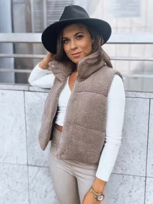 Dámská vesta DSTREET BEEWARM TY3800 KARAMELOVÁ