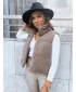 Dámská vesta DSTREET BEEWARM TY3800 KARAMELOVÁ