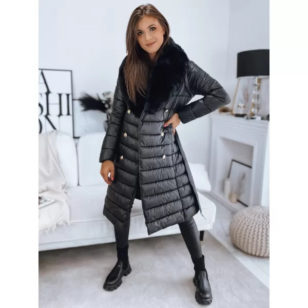  Dámský kabát DSTREET MADAME TY3154 ČERNÁ 