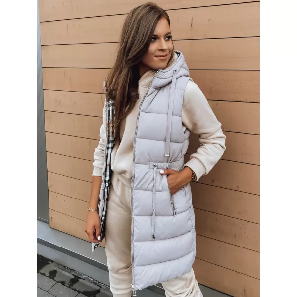  Dámská vesta DSTREET KERIS TY2909 BÉŽOVÁ 