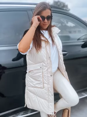 Dámská vesta DSTREET MARIEL TY3014 BÍLÁ
