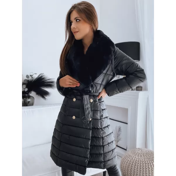  Dámský kabát DSTREET MADAME TY3154 ČERNÁ 