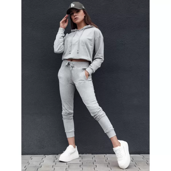  Dámská mikina DSTREET TRENDHOOD SVĚTLE ŠEDÁ 