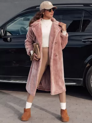 Dámský zimní kabát DSTREET LUXERII RŮŽOVÁ