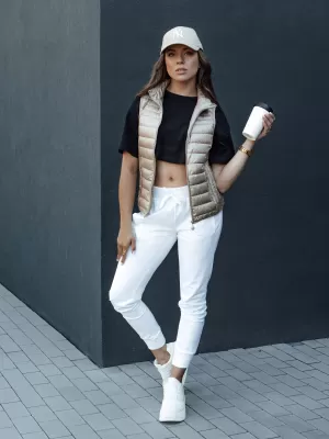 Dámská vesta DSTREET STYLISHZ TY4439 KARAMELOVÁ