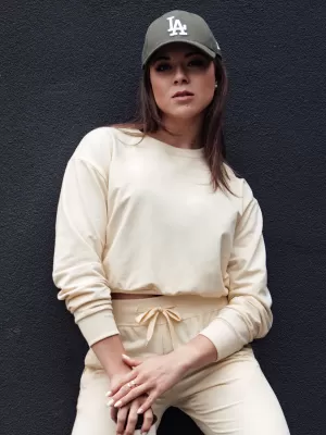 Dámská mikina DSTREET CASUALVIBE BÉŽOVÁ