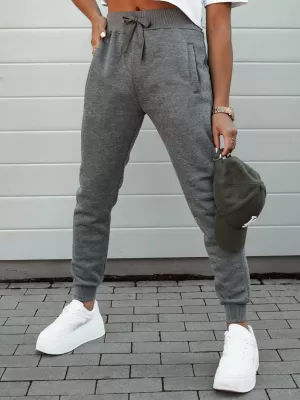 Dámské tepláky DSTREET FITS TMAVĚ ŠEDÁ