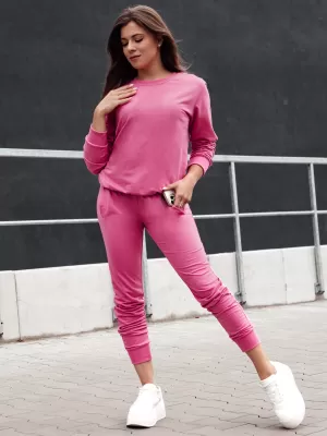 Dámská mikina DSTREET GLAMFLAIR BY1317 RŮŽOVÁ