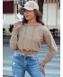 Dámská mikina DSTREET TRENDHOOD BY1311 KARAMELOVÁ