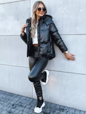 Dámská bunda DSTREET COLLAR ČERNÁ