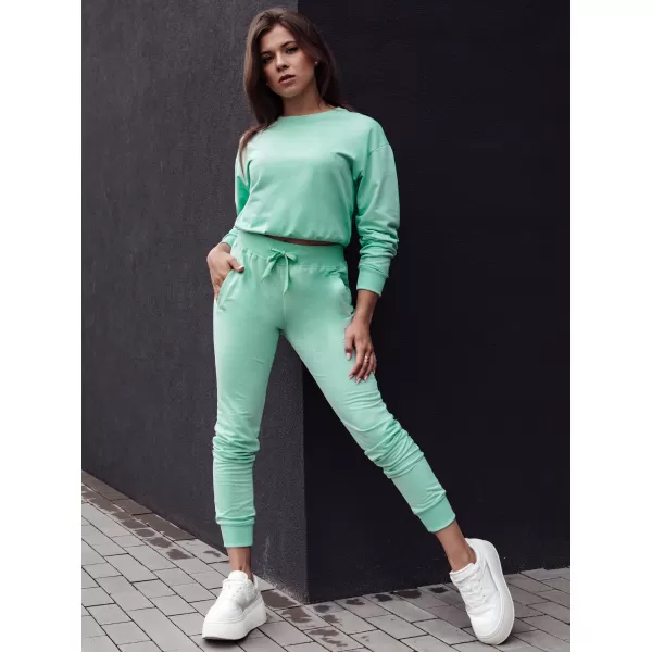  Dámské tepláky DSTREET RELAX MODE UY2140 SVĚTLE ZELENÁ 