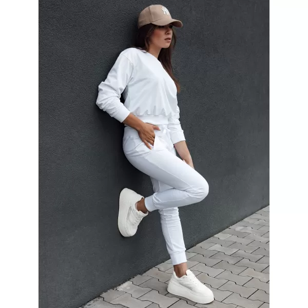  Dámská mikina DSTREET CASUALVIBE BÍLÁ 
