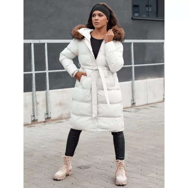  Dámský zimní kabát DSTREET STYLEBELLA BÍLÁ 