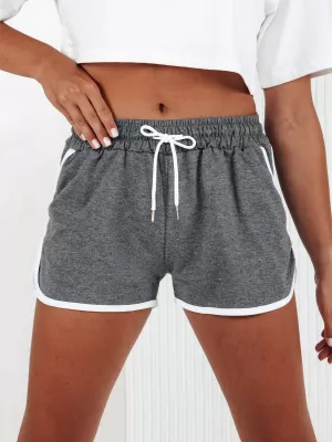 Dámské šortky DSTREET TOP SPORT TMAVĚ ŠEDÁ