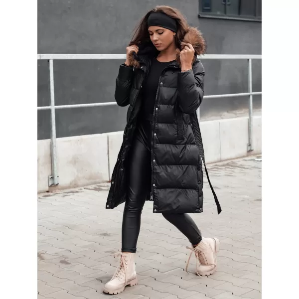  Dámský zimní kabát DSTREET STYLEBELLA ČERNÁ 