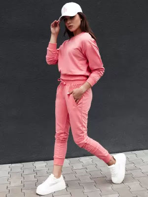 Dámské tepláky DSTREET RELAX MODE UY2138 ČERVENÁ