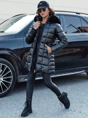 Dámský kabát DSTREET WINTERZIP ty4565 ČERNÁ