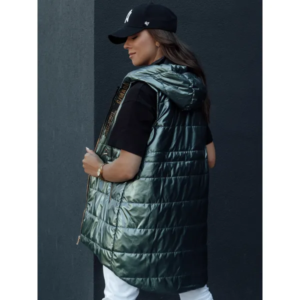  Dámská vesta DSTREET PIXIECODE TY4445 ZELENÁ 