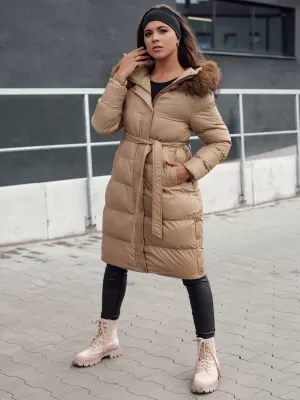Dámský zimní kabát DSTREET STYLEBELLA BÉŽOVÁ