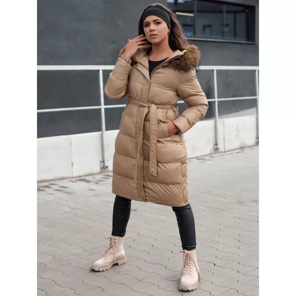  Dámský zimní kabát DSTREET STYLEBELLA BÉŽOVÁ 