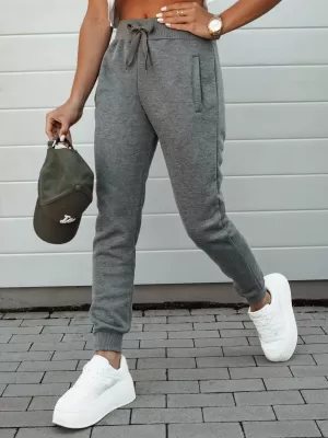 Dámské tepláky DSTREET FITS TMAVĚ ŠEDÁ