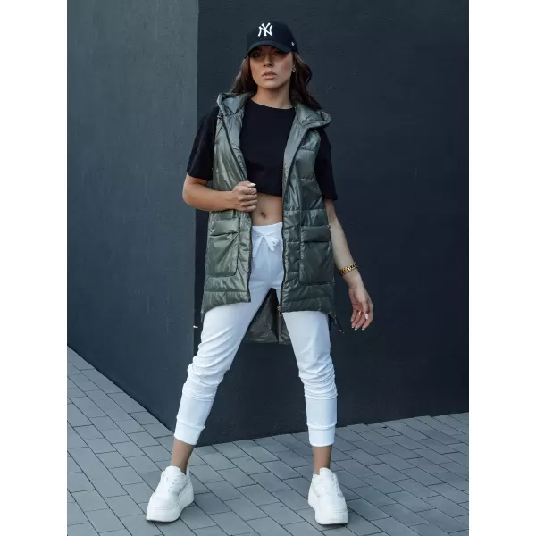  Dámská vesta DSTREET JESS TY4442 ZELENÁ 