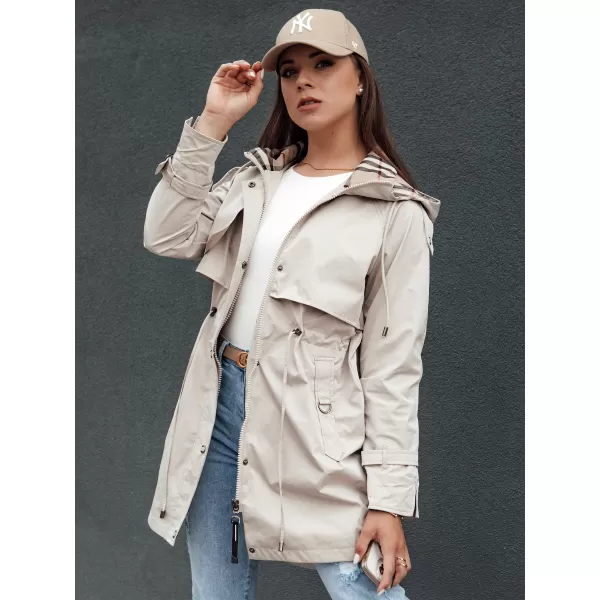  Dámská bunda DSTREET FASHLOVE TY4393 SVĚTLE ŠEDÁ 